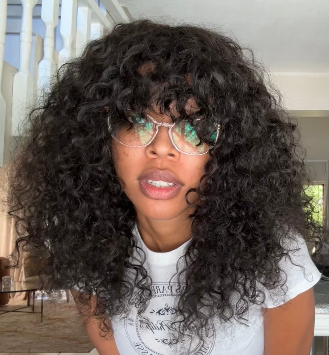 Waterwave Fringe Wig