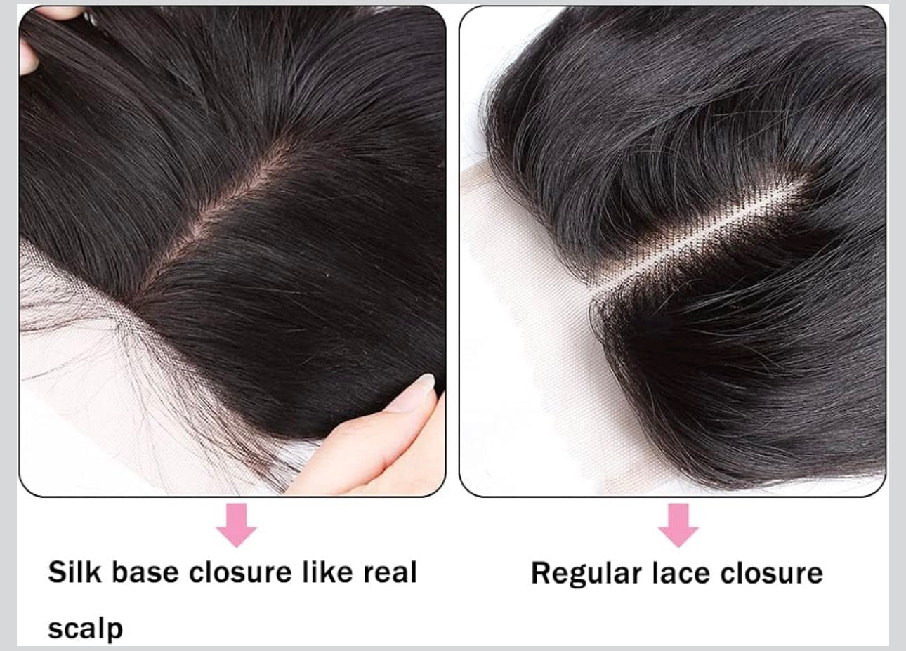 Straight 4x4 Silkbase Closure